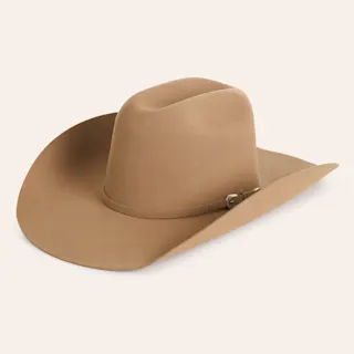 Fawn Wool Wide-Brim Hat